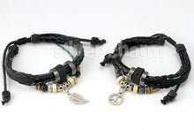 Wrap Black Leather Bracelet