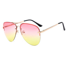 ROYAL GIRL Quality Women Rimless Sunglasses Rivet Shades UV400