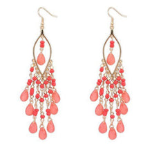 Bohemian Colorful Beads Tassels Earrings