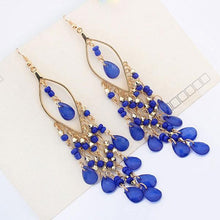 Bohemian Colorful Beads Tassels Earrings
