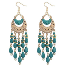 Bohemian Big Beads Pendant Drop Earrings