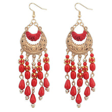 Bohemian Big Beads Pendant Drop Earrings